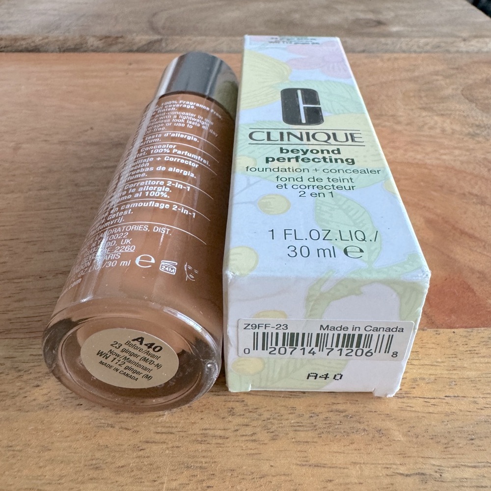 Clinique Beyond Perfecting Foundation + Concealer WN112 ginger NEW in BOX! - Picture 6 of 12